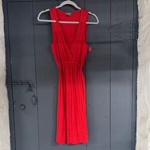 Ann Taylor Vibrant Red Maxi Dress